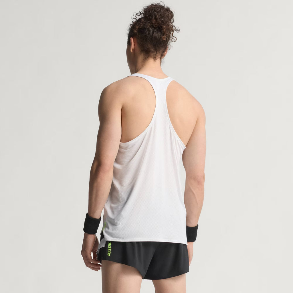 Adidas Adizero Archive Climacool Men’s Running Singlet Tank Top - White