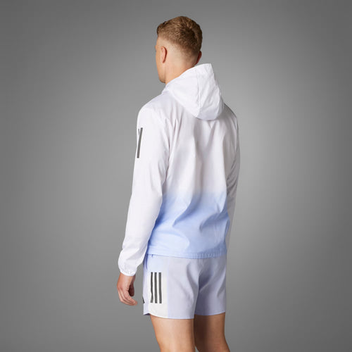 Adidas Own The Run Colorblock Men’s Running Jacket - White Violet Tone