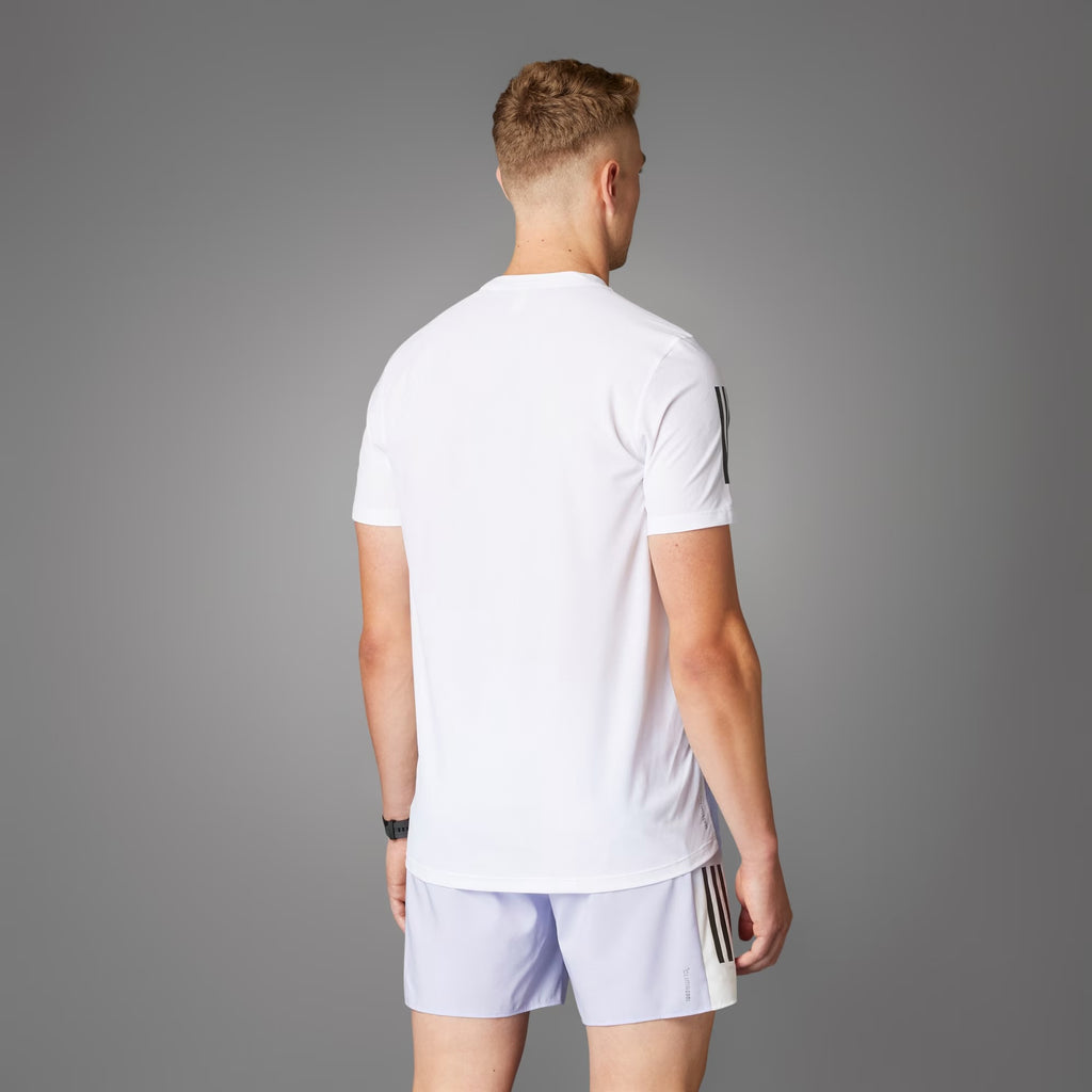 Adidas Own The Run Climacool Colorblock Men’s Running T-Shirt - White Violet Tone
