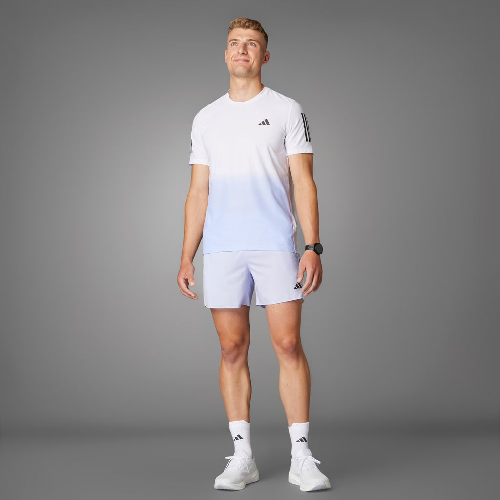 Adidas Own The Run Climacool Colorblock Men’s Running T-Shirt - White Violet Tone