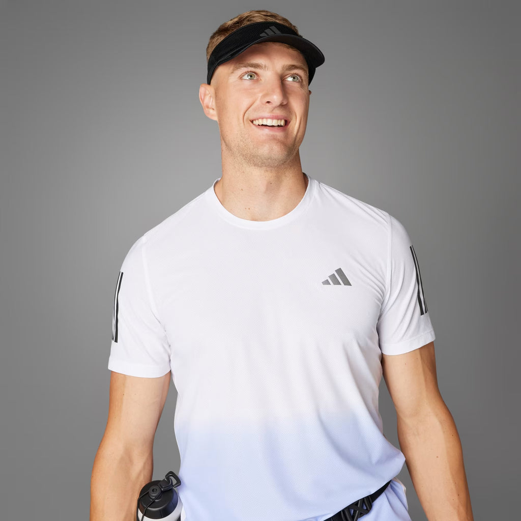 Adidas Own The Run Climacool Colorblock Men’s Running T-Shirt - White Violet Tone