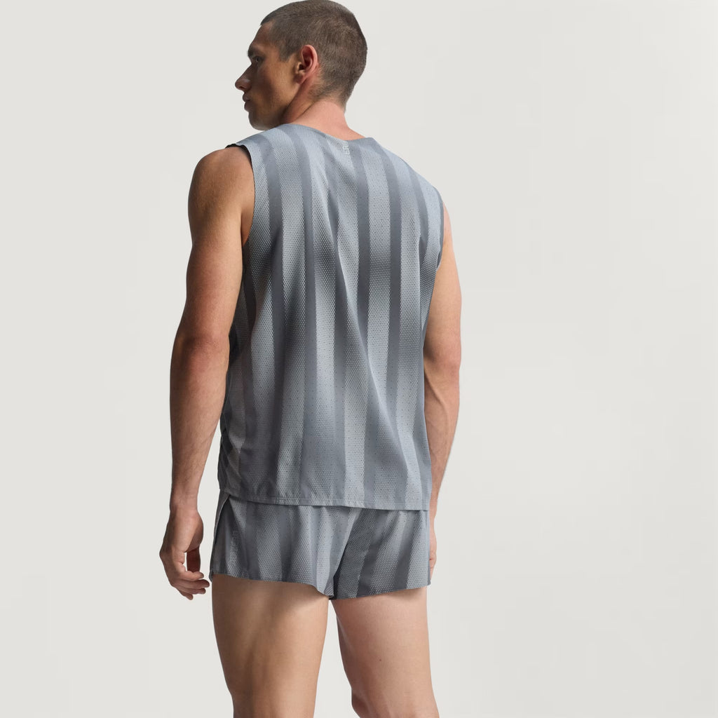 Adidas Adizero Break The Norm Sleeveless Men’s Running Singlet - Grey Three