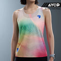 Nedao Women's QiFlow Racing Singlet Vortex - Dynamic Pink