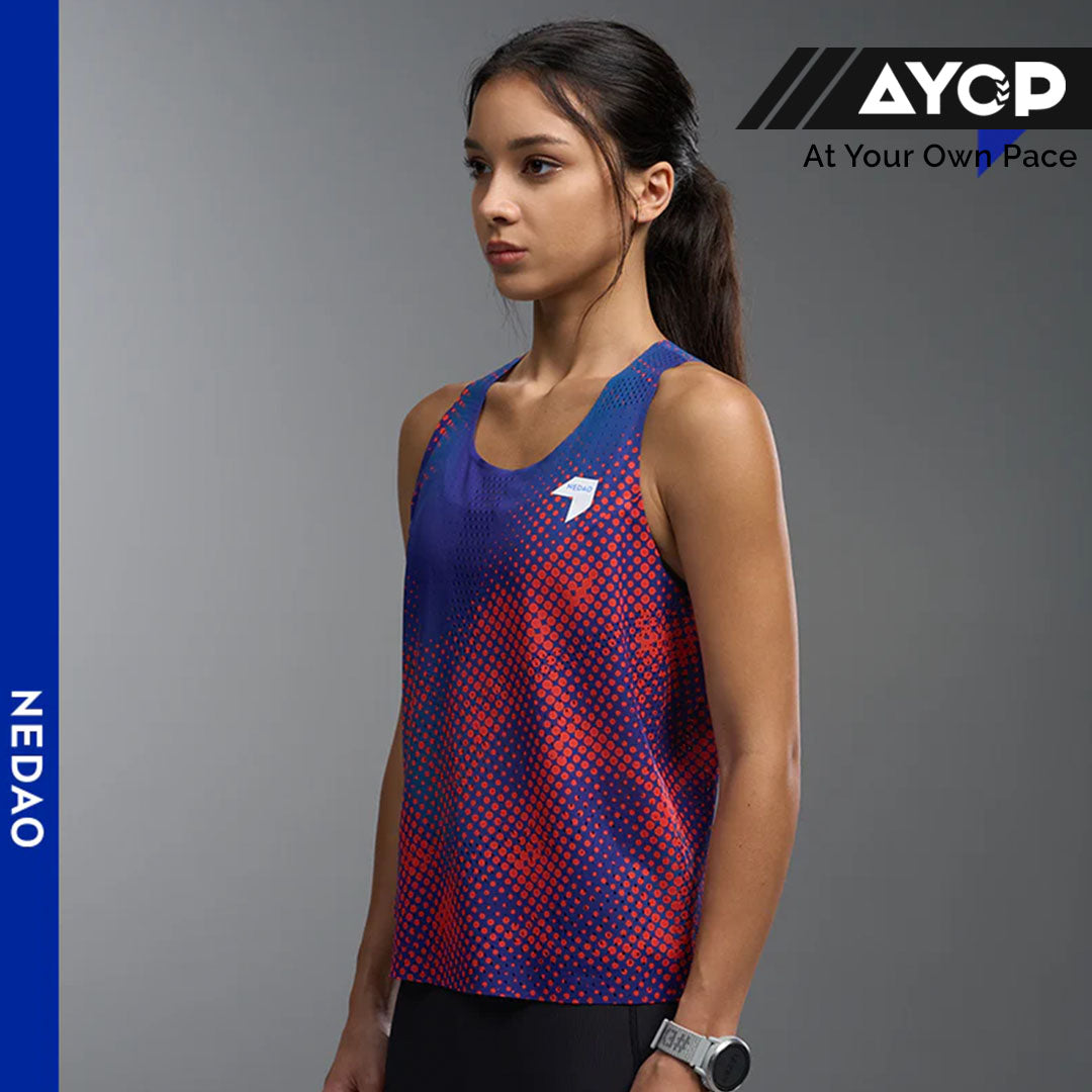Nedao Women’s Racing Singlet Vortex - Phantom Orange
