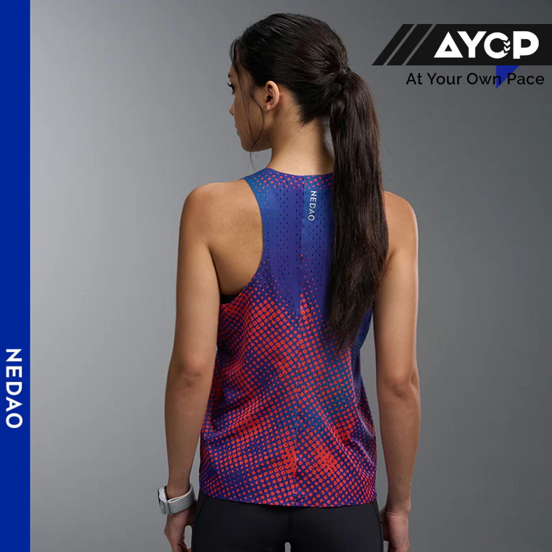 Nedao Women’s Racing Singlet Vortex - Phantom Orange