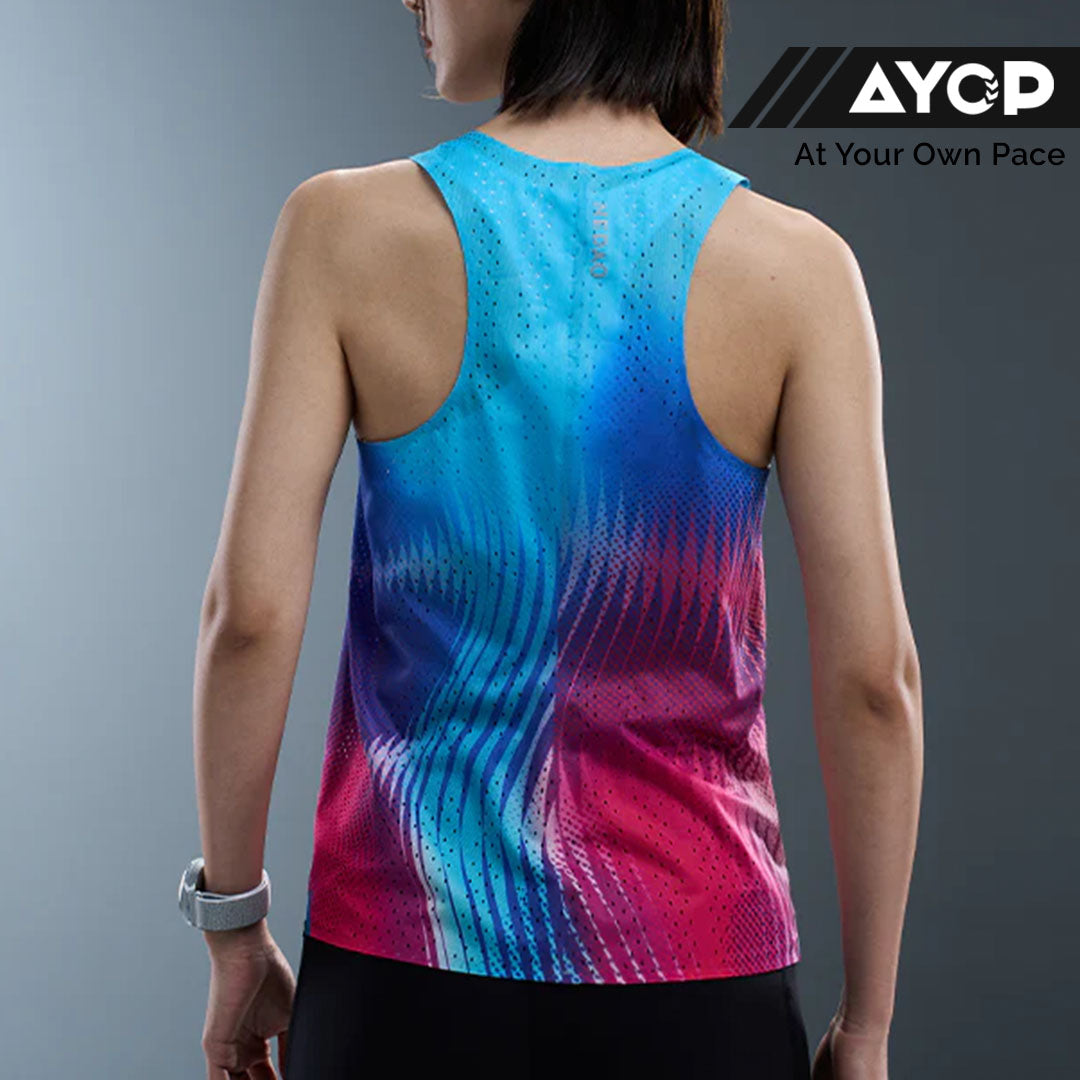 Nedao QiFlow Racing Vortex Women’s Running Singlet - Joy Blue