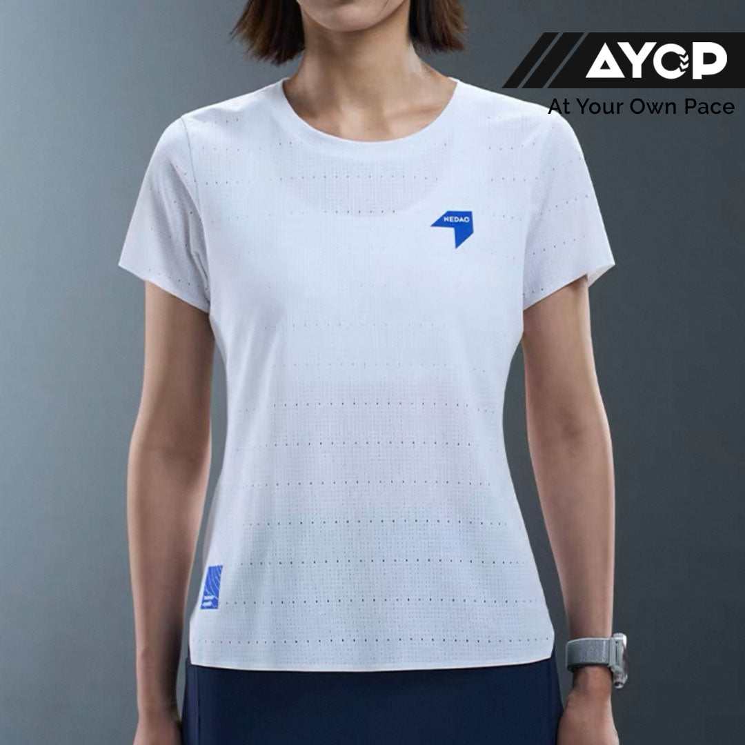 Nedao QiFlow Racing T-Shirt V4.0 Women’s Running T-Shirt - White