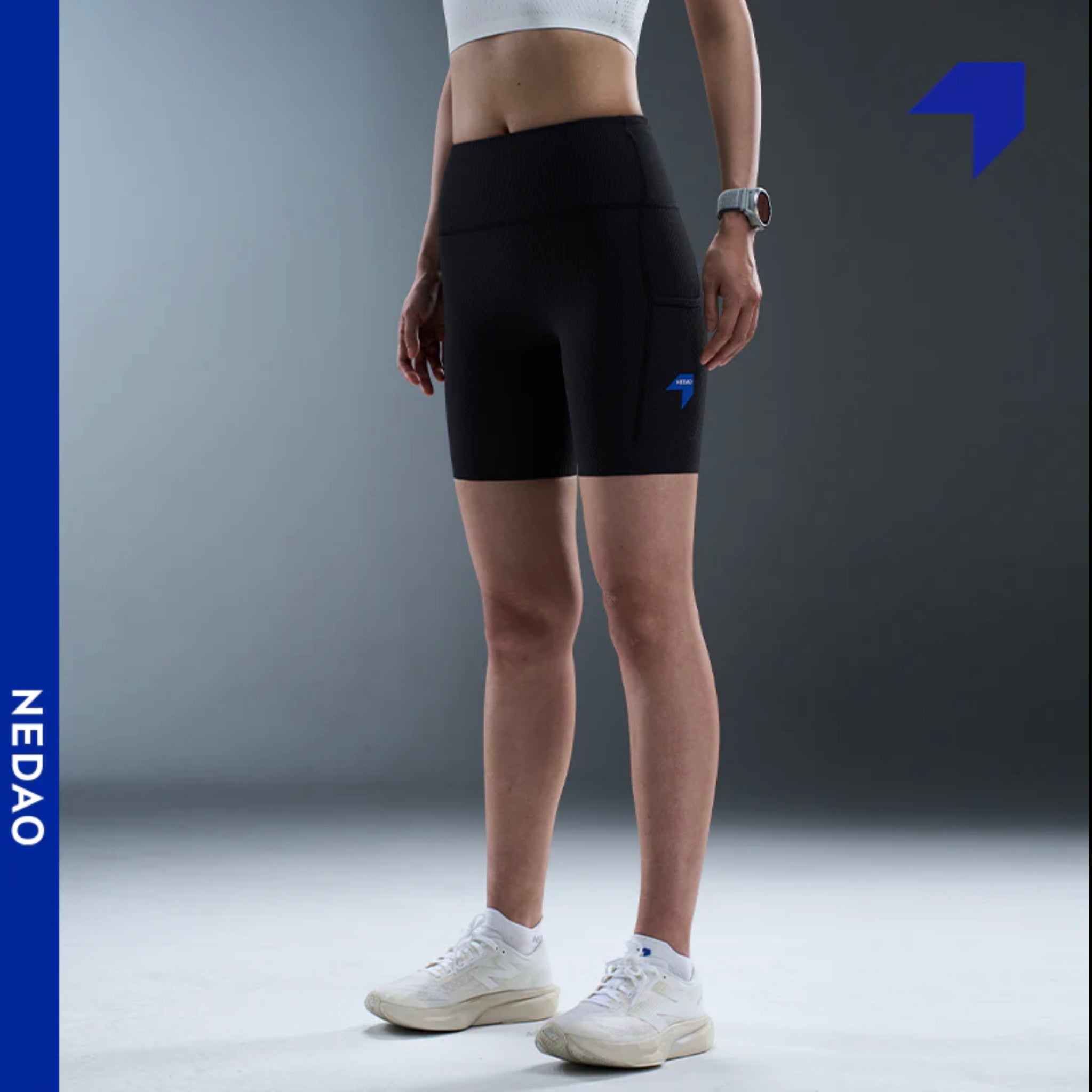 Nedao VelocityX Pro 6-inch 1/2 Length Women’s Running Tights