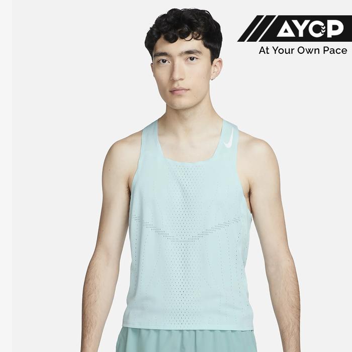 Nike Dri-FIT ADV AeroSwift Men's Racing Singlet - Jade Ice