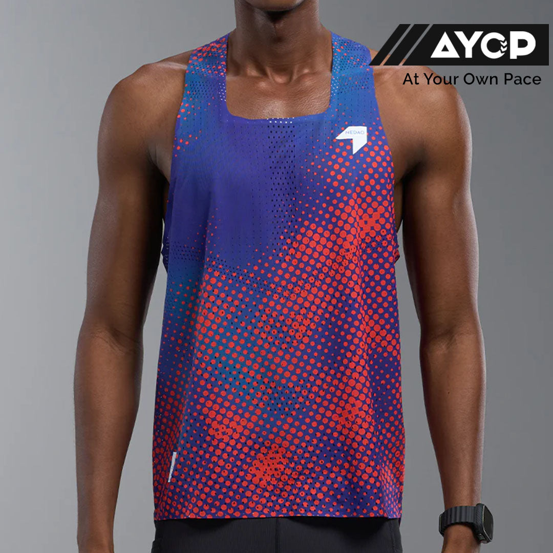 Nedao QiFlow Vortex Men’s Running Singlet Tank Top