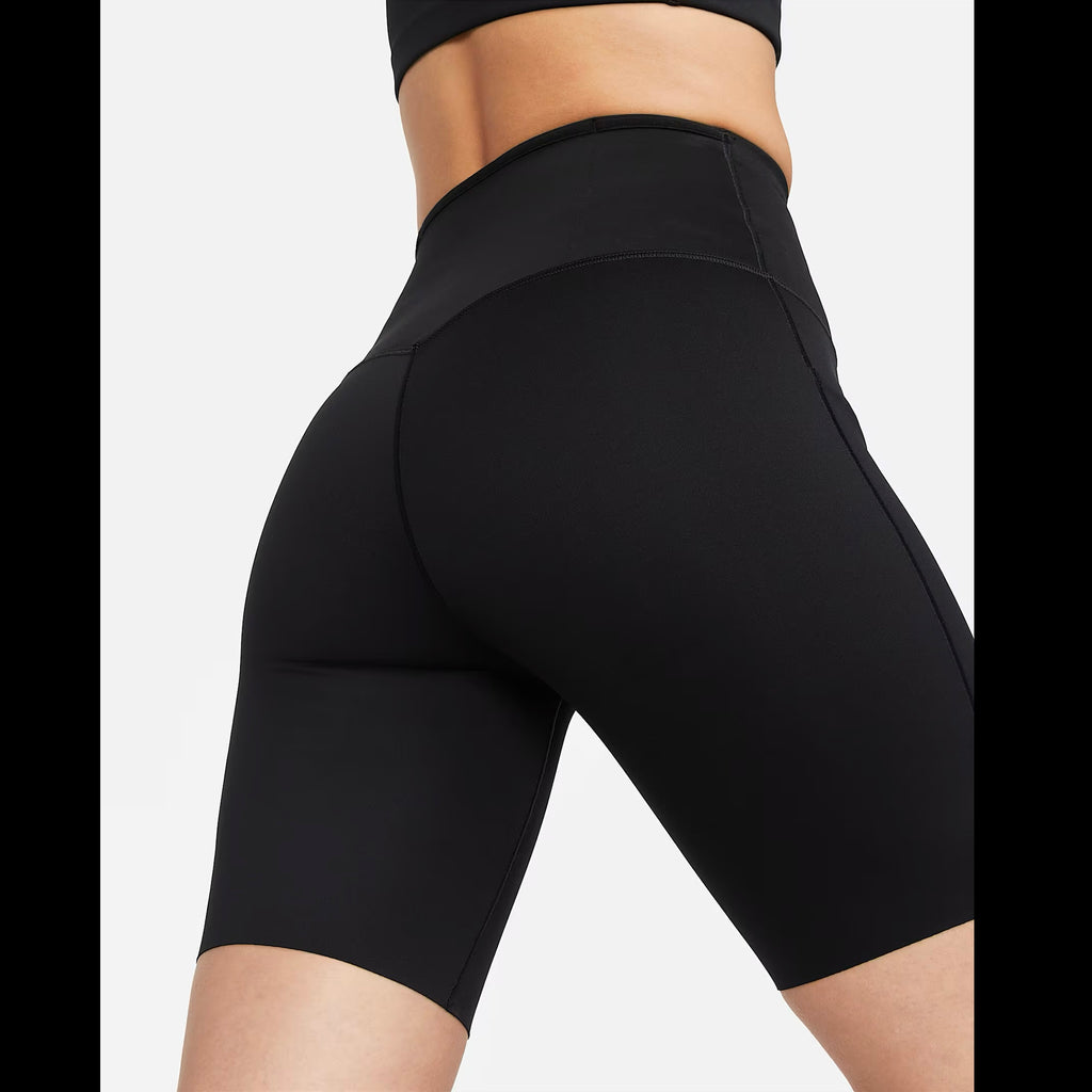 Nike Go Firm-Support High Waisted Women’s Running Training Biker Tights Shorts - Black