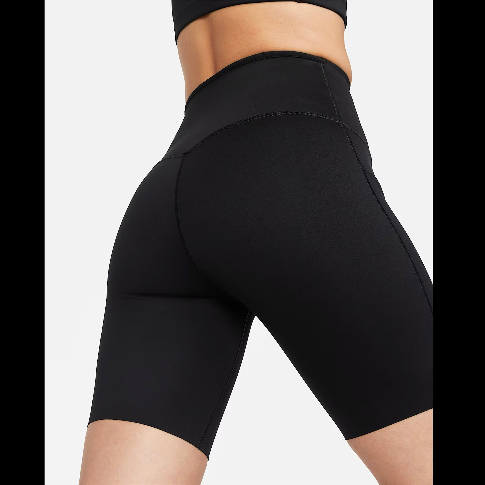 Nike Go Firm-Support High Waisted Women’s Running Training Biker Tights Shorts - Black