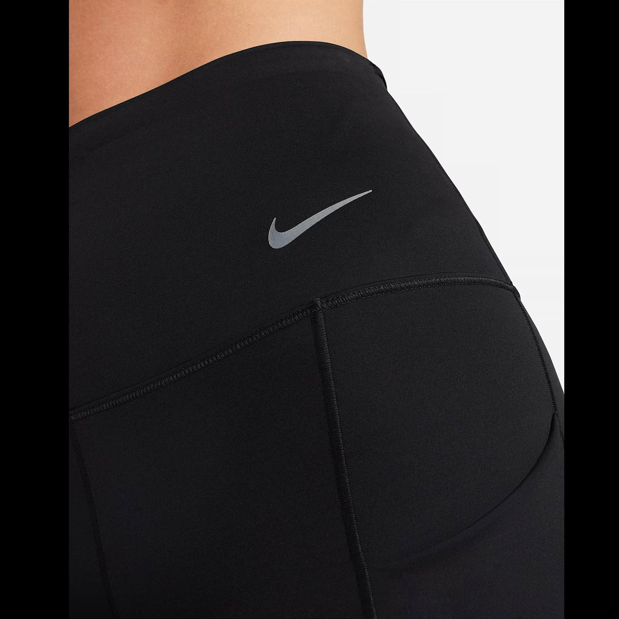 Nike Go Firm-Support High Waisted Women’s Running Training Biker Tights Shorts - Black