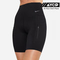 Nike Go Firm-Support High Waisted Women’s Running Training Biker Tights Shorts - Black