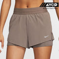 Nike Swift Dri-FIT Mid-Rise 2-in-1 Women's Running Shorts - Mink Brown