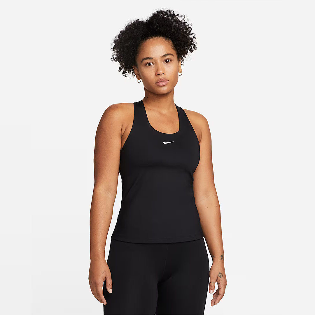Nike Swoosh Medium-Support Padded Sports Bra Tank Top - Black