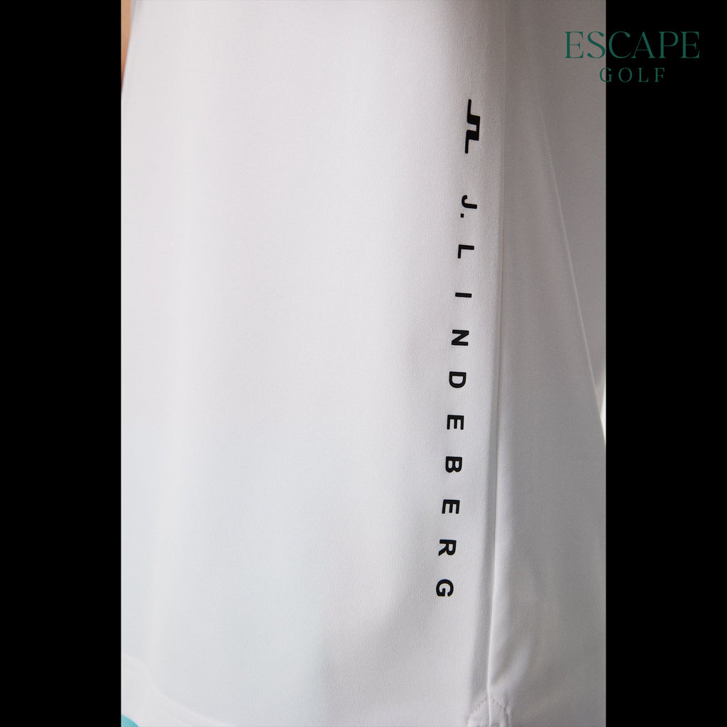 J. Lindeberg Lionel Regular Fit Men’s Golf Polo Shirts - White