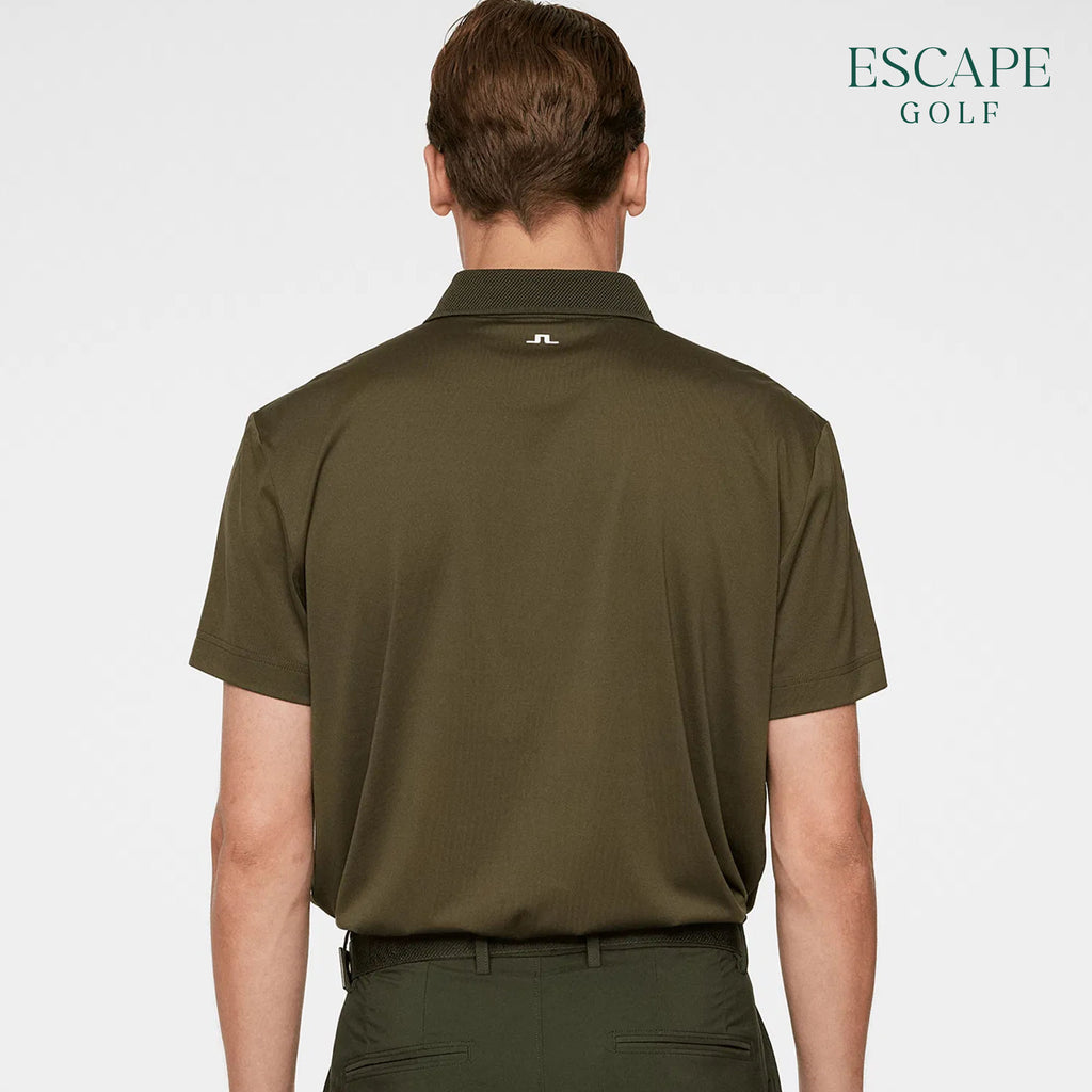 J. Lindeberg Wince Regular Fit Men’s Golf Polo Shirts - Forest Green