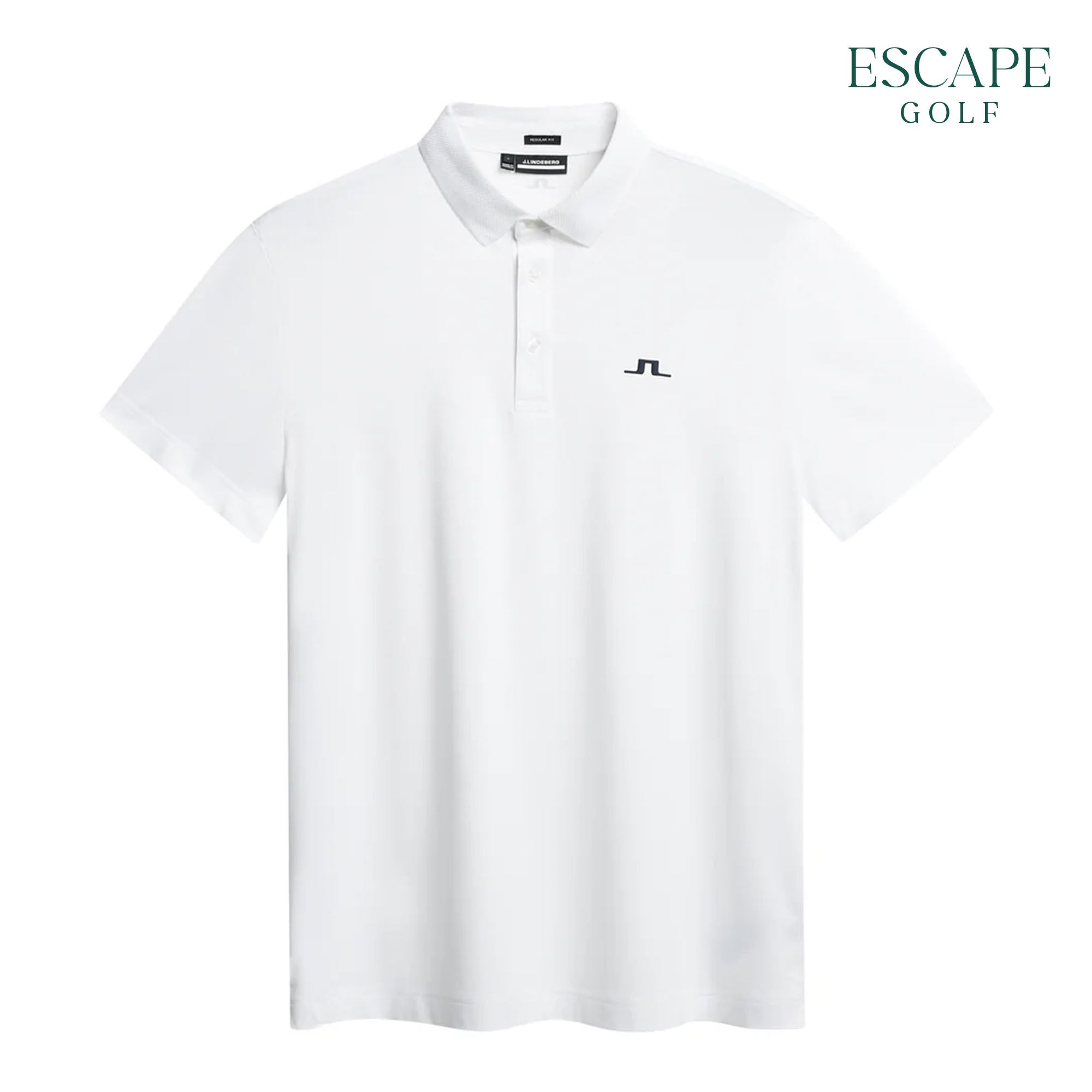 J. Lindeberg Wince Regular Fit Men’s Golf Polo Shirts - White