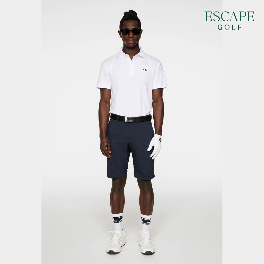 J. Lindeberg Wince Regular Fit Men’s Golf Polo Shirts - White
