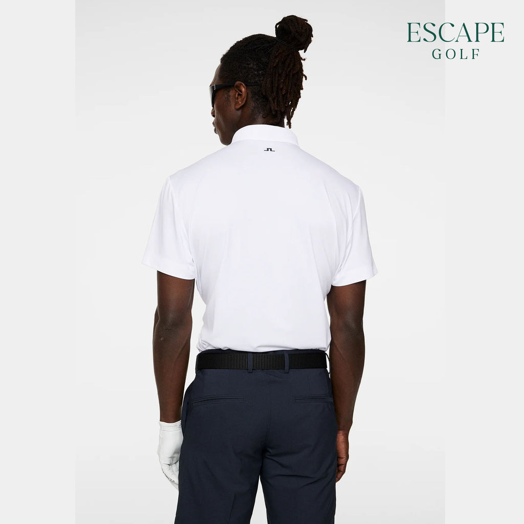 J. Lindeberg Wince Regular Fit Men’s Golf Polo Shirts - White