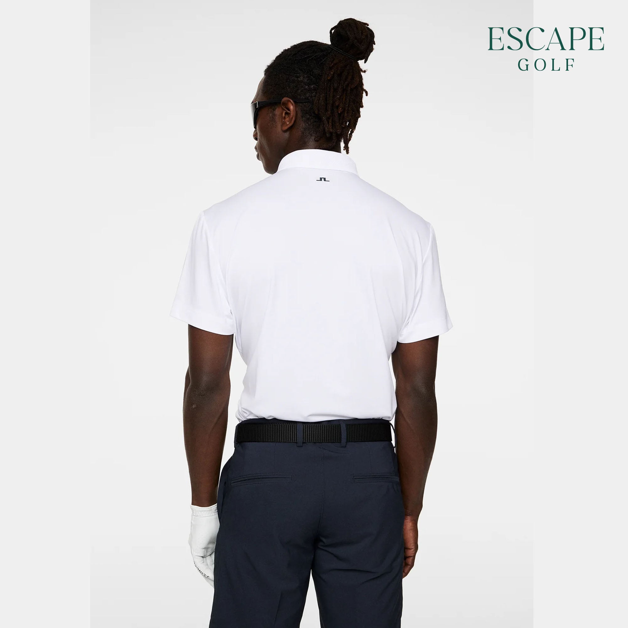 J. Lindeberg Wince Regular Fit Men’s Golf Polo Shirts - White