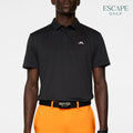 J. Lindeberg Wince Regular Fit Men’s Golf Polo Shirts - Black