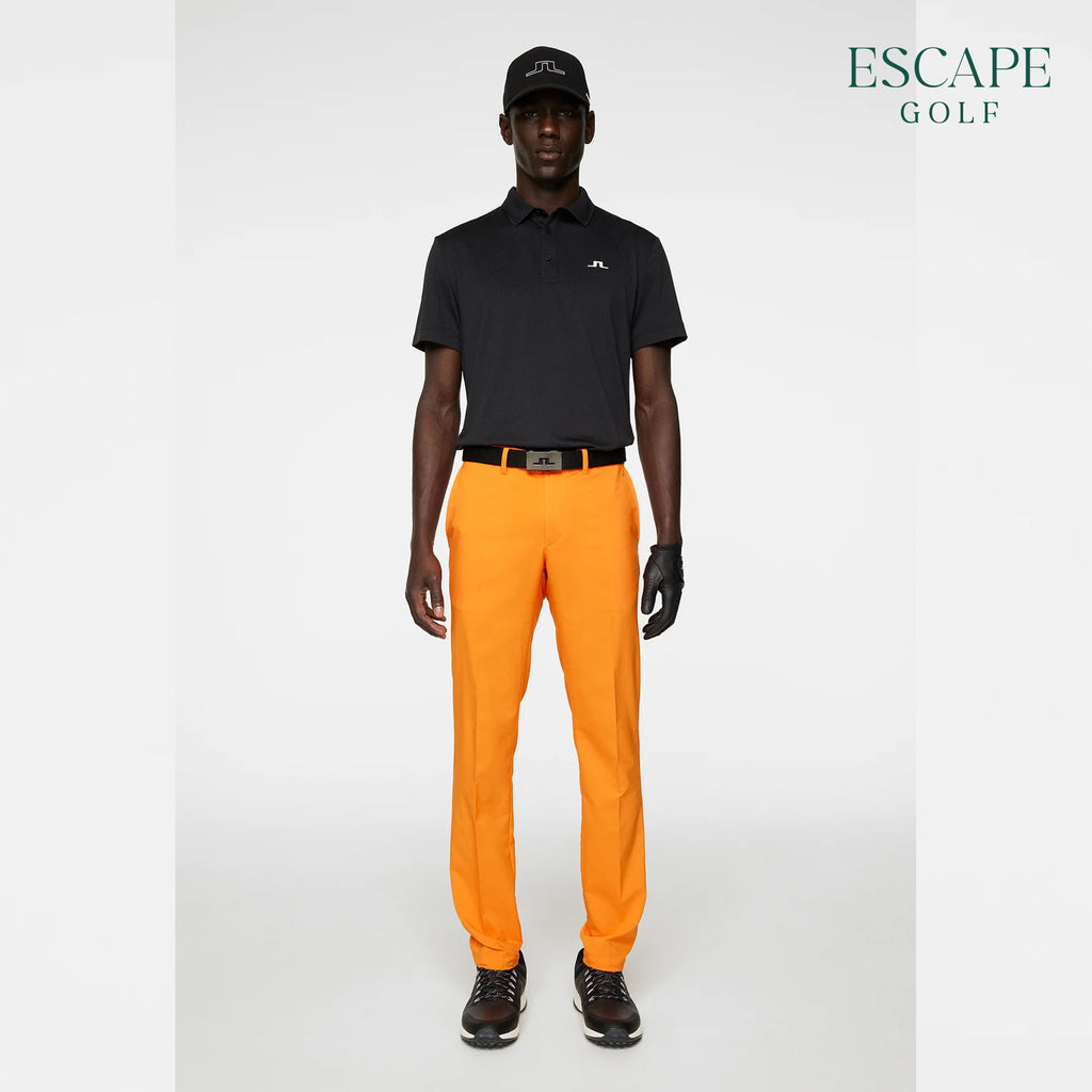 J. Lindeberg Wince Regular Fit Men’s Golf Polo Shirts - Black