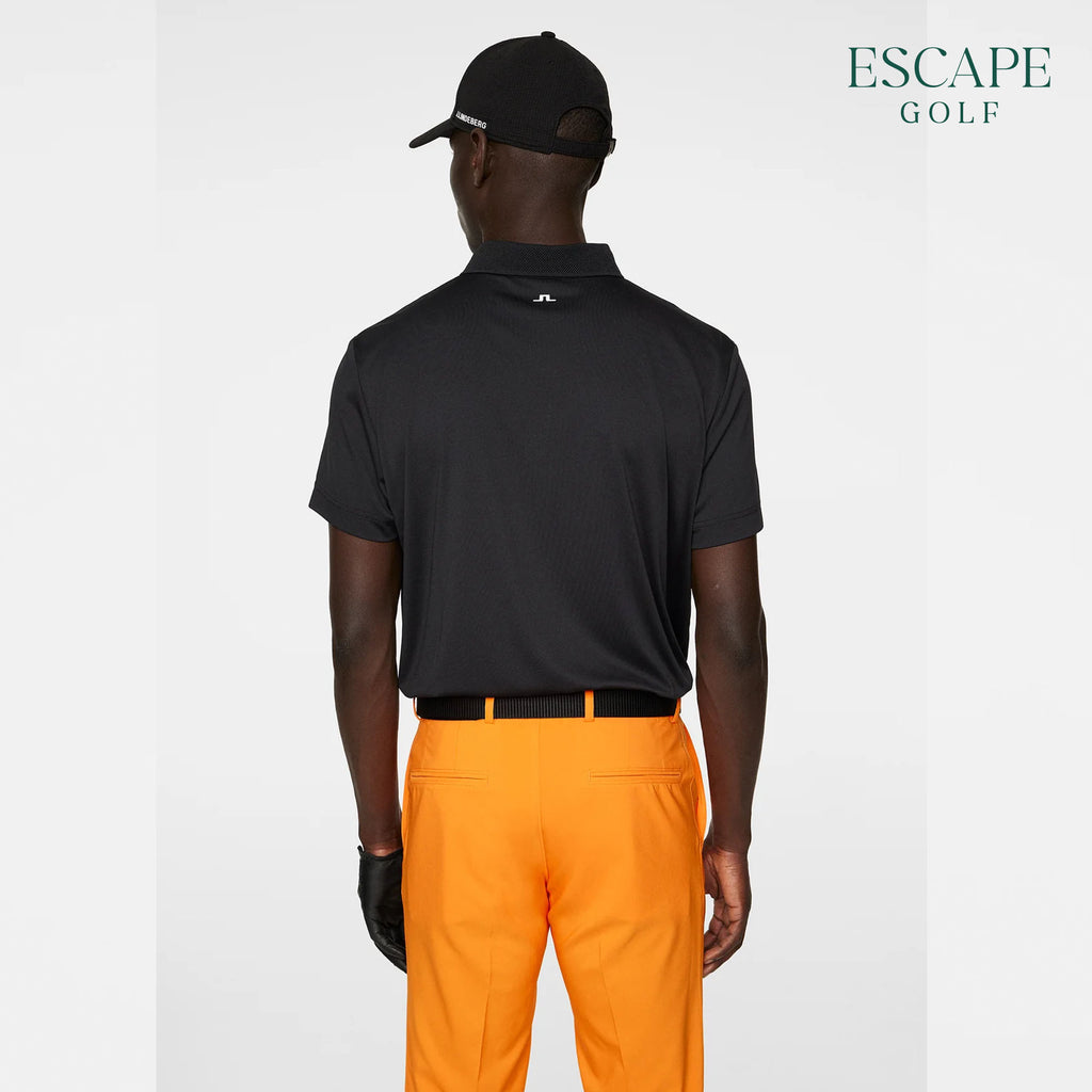 J. Lindeberg Wince Regular Fit Men’s Golf Polo Shirts - Black