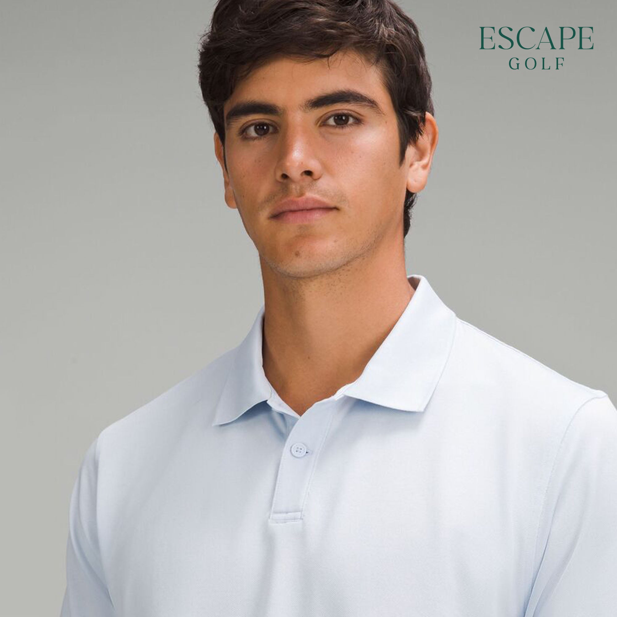 Lululemon Pique Classic-Fit Short-Sleeve Men’s Golf Polo Shirts - Ocean Air