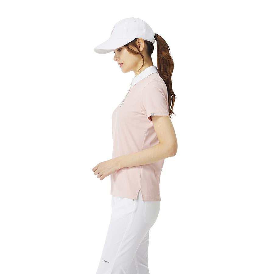 TaylorMade FW25 Edged Basic Women’s Golf Polo Shirts - Soft Pink