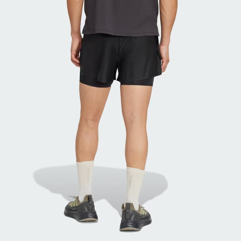 Adidas Adi365 Hermanos Koumori 2-in-1 Men’s Running Shorts - Black