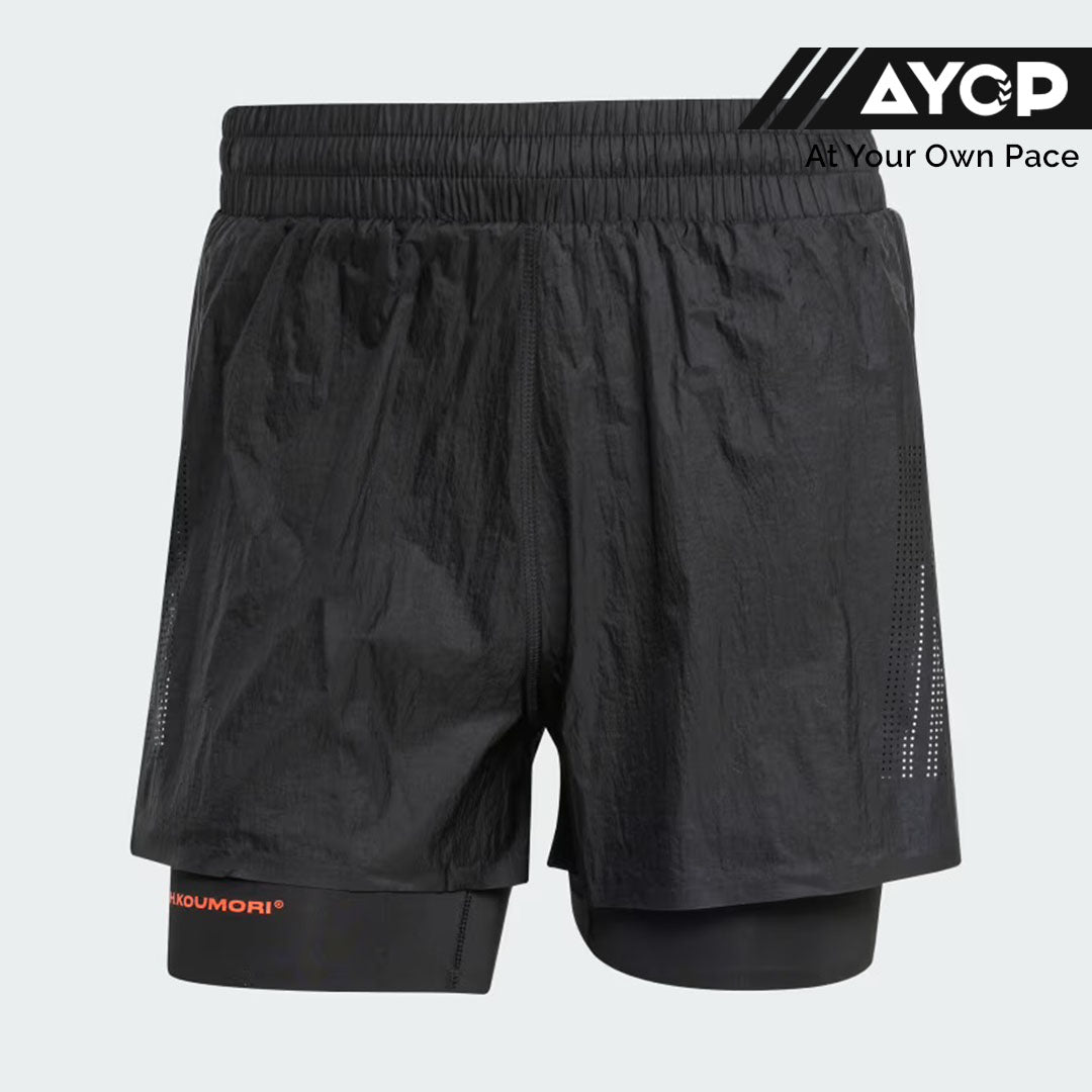 Adidas Adi365 Hermanos Koumori 2-in-1 Men’s Running Shorts - Black