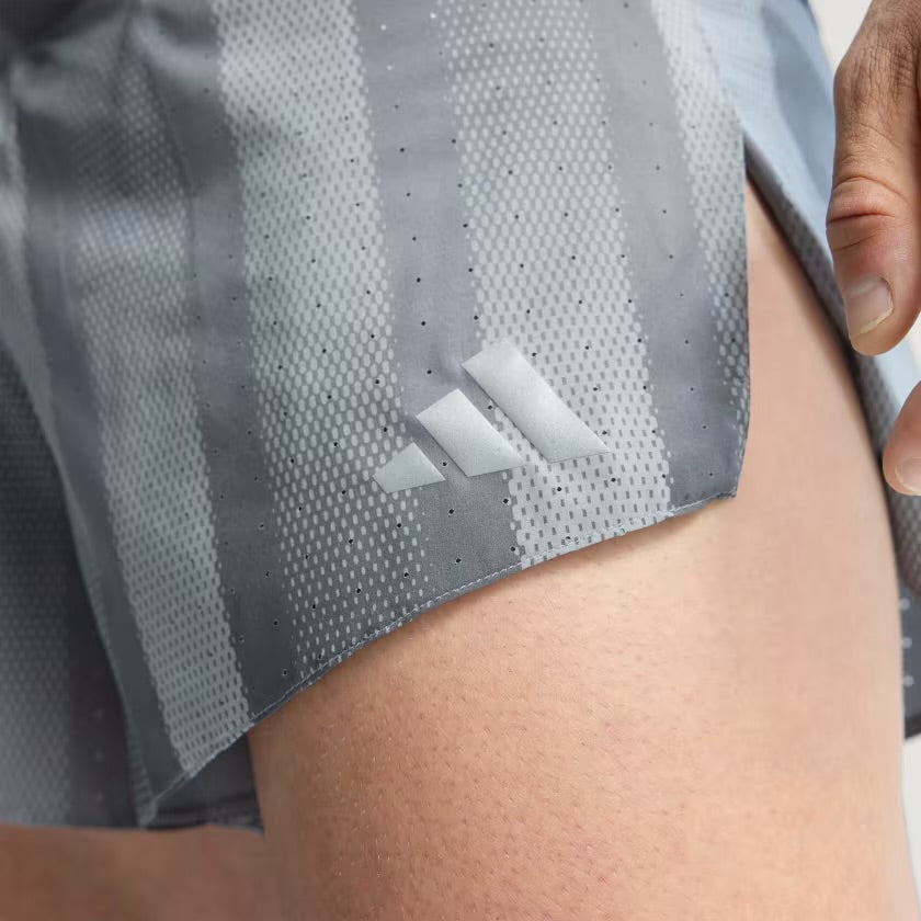 Adidas Adizero Break The Norm Gel Men’s Running Shorts - Grey Three Five