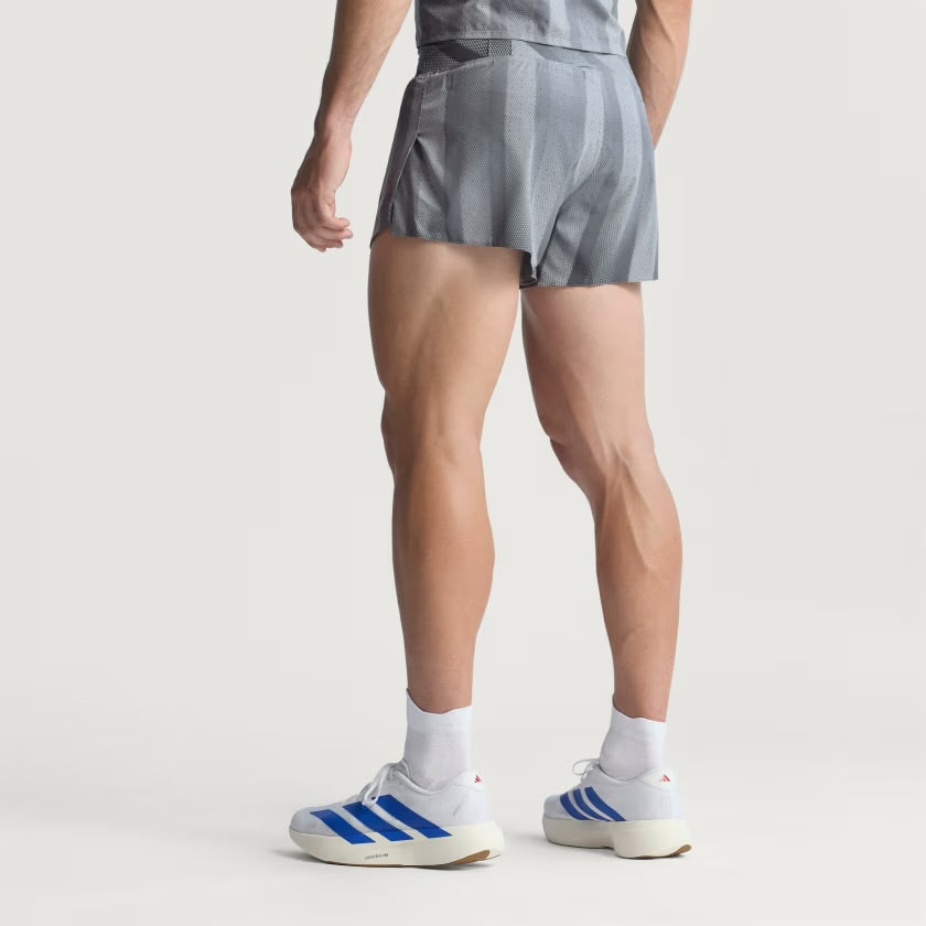 Adidas Adizero Break The Norm Gel Men’s Running Shorts - Grey Three Five