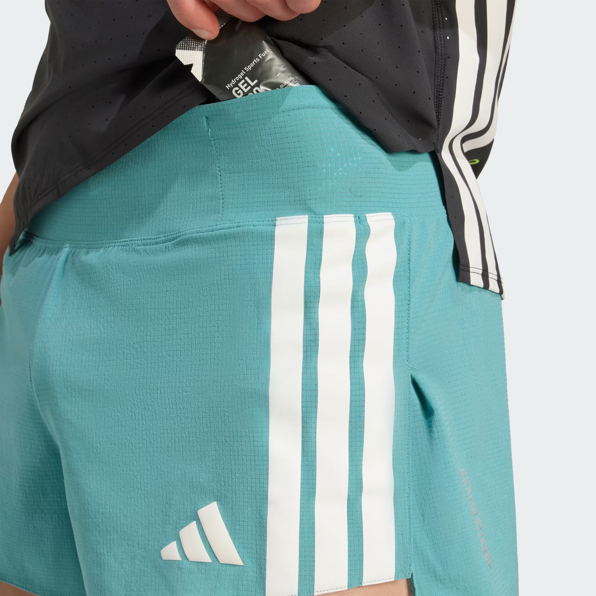 Adidas Adizero Running Gel Pocket Men’s Running Shorts - Powder Teal