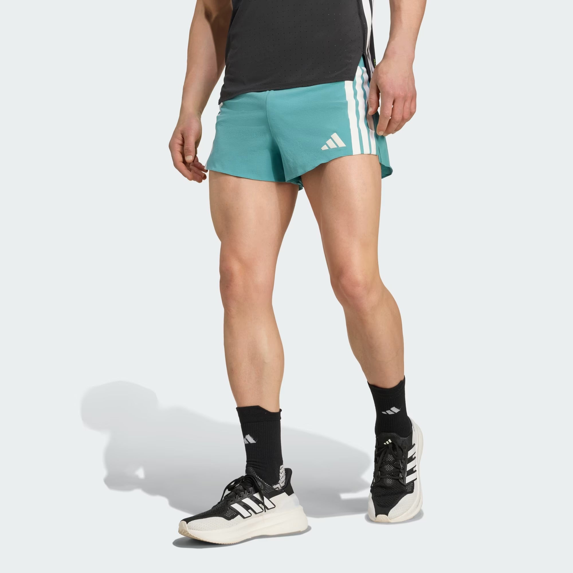 Adidas Adizero Running Gel Pocket Men’s Running Shorts - Powder Teal