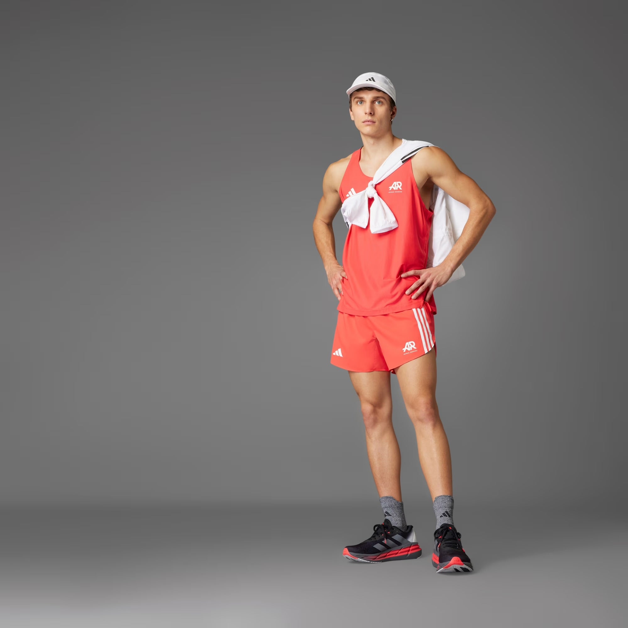 Adidas Runners Climacool Men’s Running Shorts - Semi Lucid Red