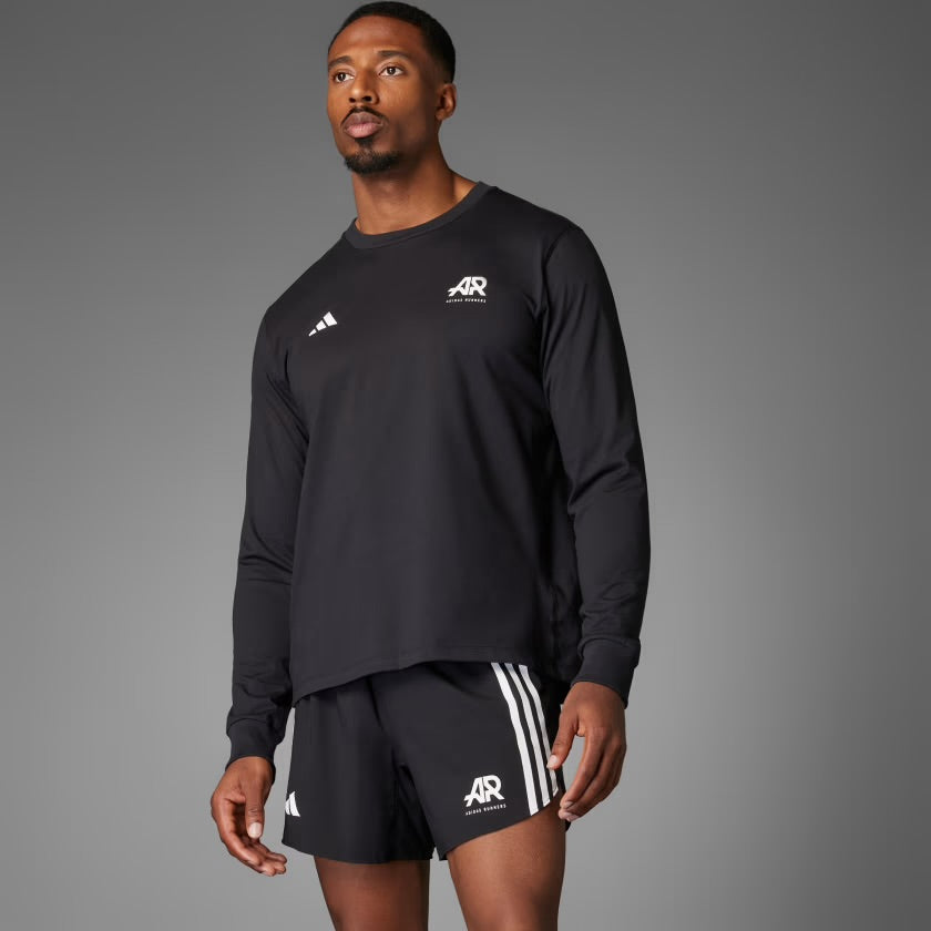 Adidas Runners Every Place Has A Place UniteFIT Men’s Women’s Running Long Sleeve T-Shirt - Black