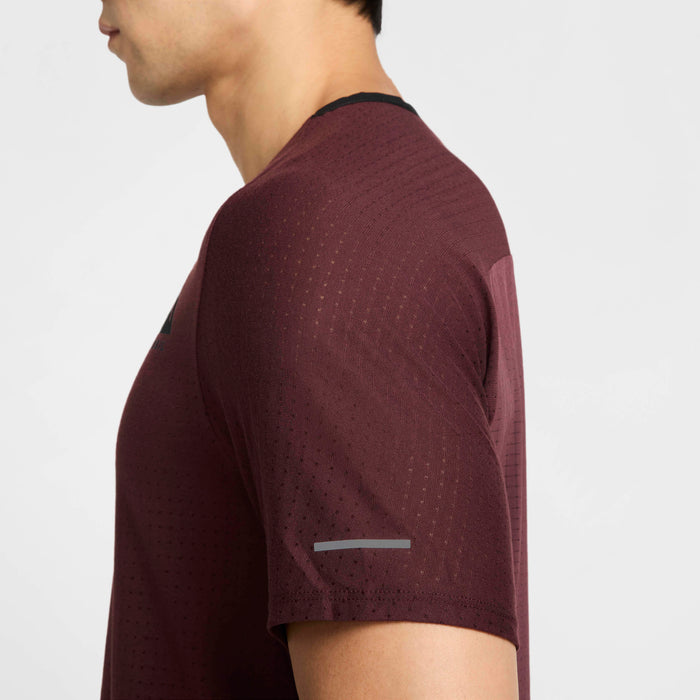 Nike Trail Solar Chase Men's Running T-Shirt - Burgundy Crush