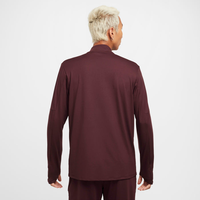 Nike Dri-FIT Element Running 1/4 Zip Men’s Running T-Shirt Long Sleeve Jacket - Burgundy Crush