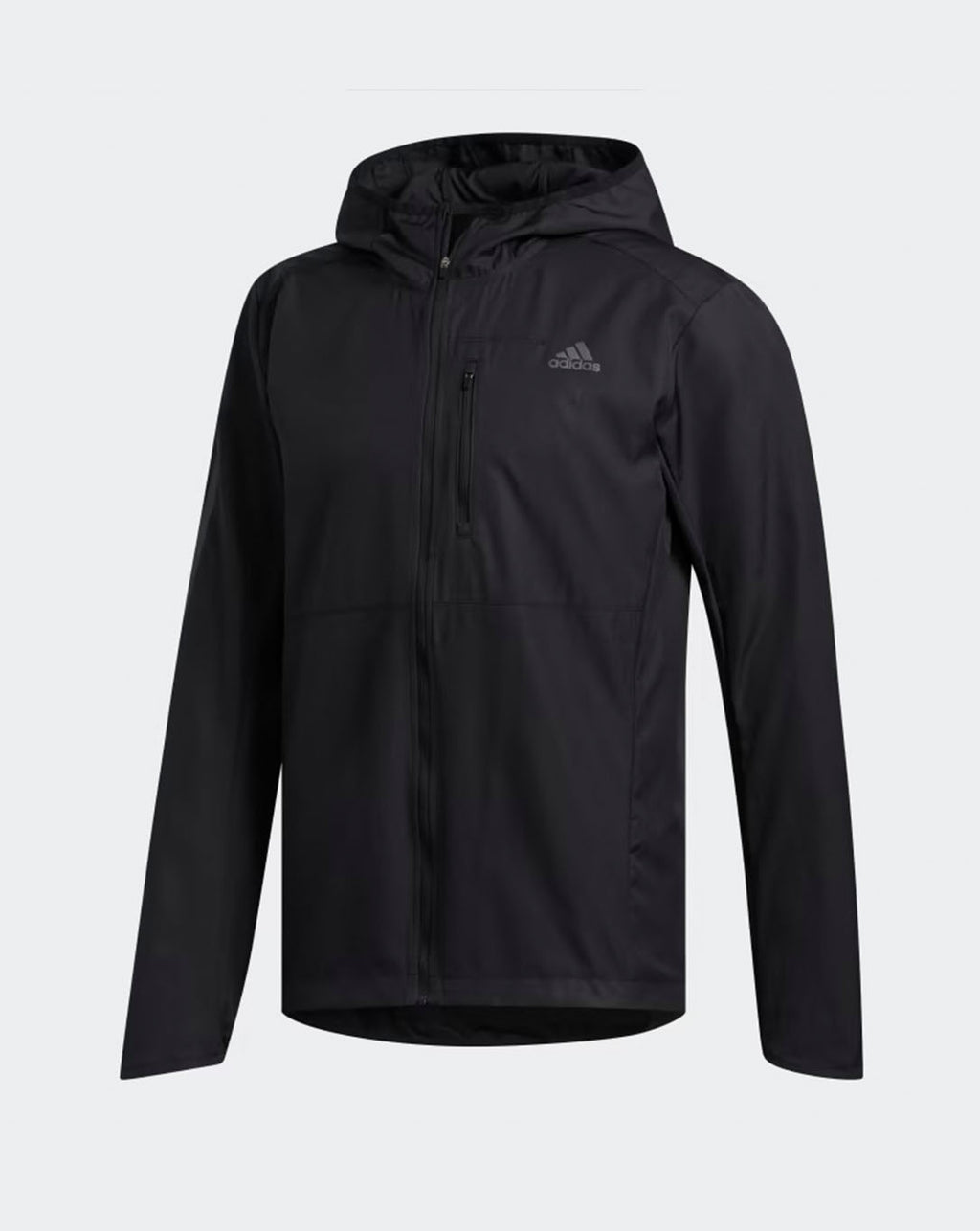 Adidas Own The Run Hooded Wind Men’s Running Jacket - Black