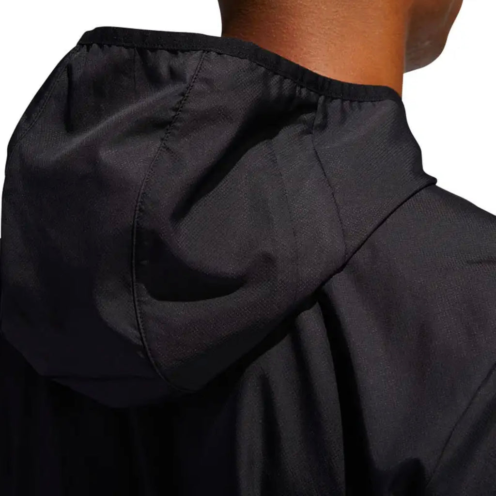 Adidas Own The Run Hooded Wind Men’s Running Jacket - Black