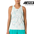Asics Metarun All Over Print Kabuki Theater Singlet Tank Top Lari Wanita - Putih Cemerlang