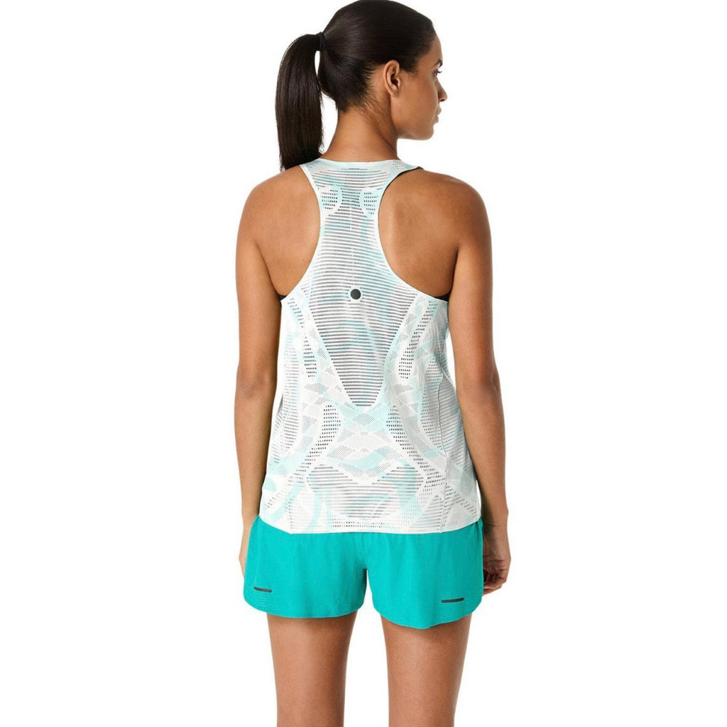Asics Metarun All Over Print Kabuki Theater Singlet Women’s Running Tank Top - Brilliant White