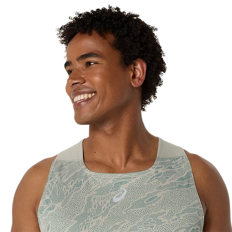 Asics Fujitrail Actibreeze Men’s Running Tank Top - White Sahe