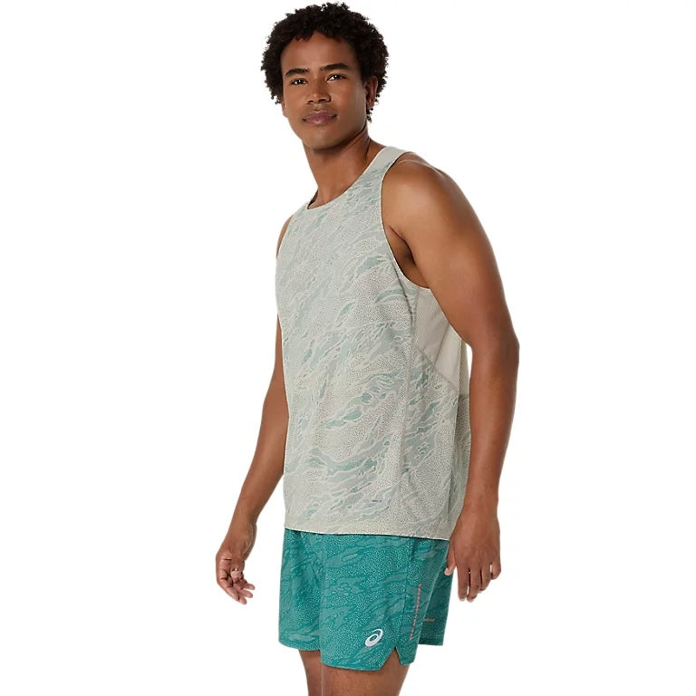 Asics Fujitrail Actibreeze Men’s Running Tank Top - White Sahe