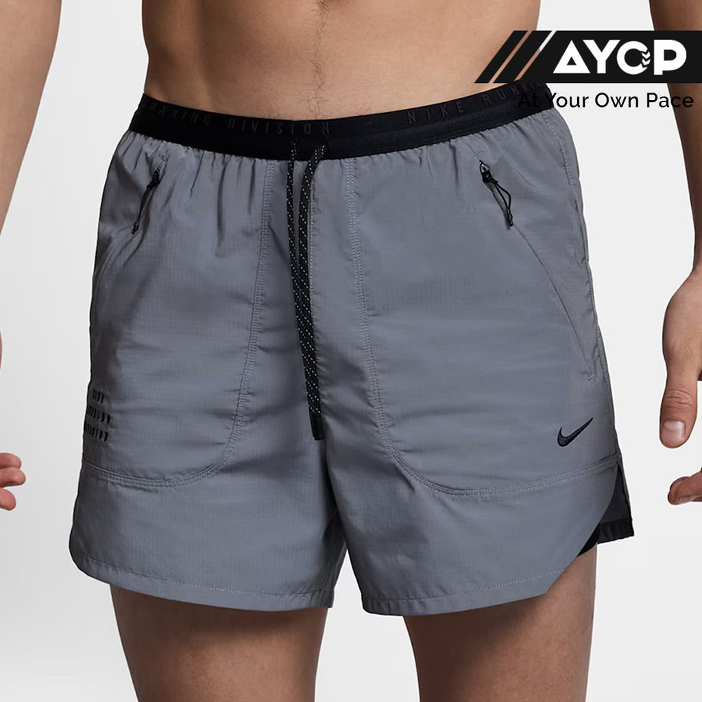 Nike Dri-FIT ADV Running Division 2-in-1 Reflective Men’s Running Shorts - Silver Black