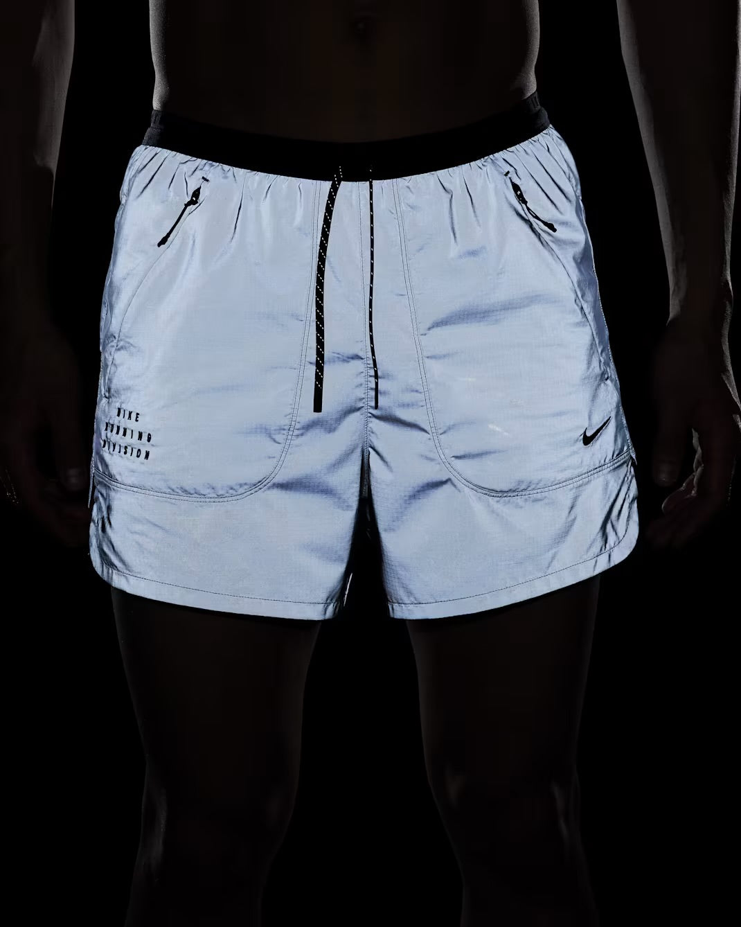 Nike Dri-FIT ADV Running Division 2-in-1 Reflective Men’s Running Shorts - Silver Black