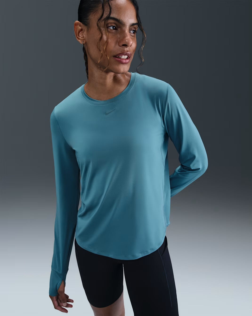 Nike Dri-FIT One Classic Long Sleeve - Smoky Blue